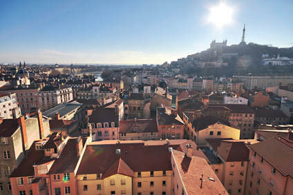 View on Lyon, France